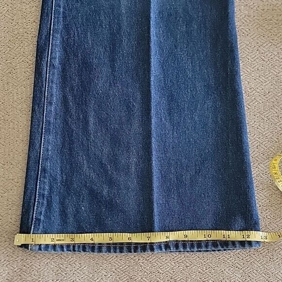 Wrangler Wanderer Indigood High Rise Dark Wash Flare Jeans - Size 28/30 - Picture 11 of 15